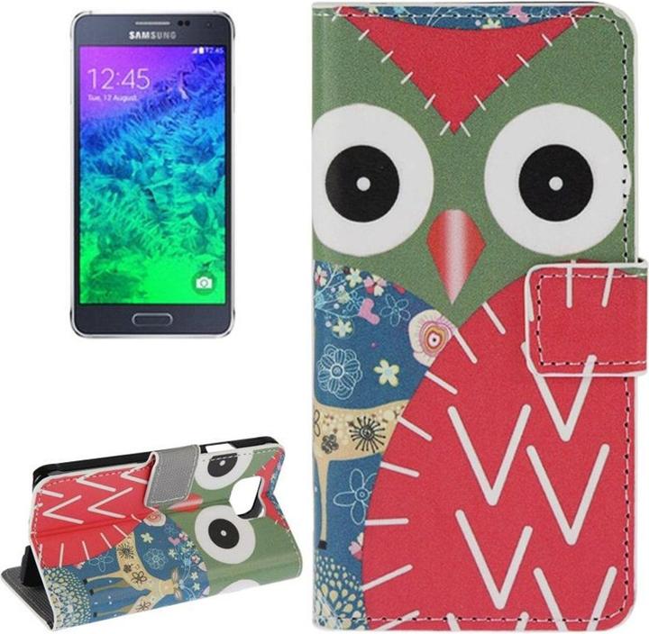 Produktbild König Design Handyhülle Tasche für Handy Samsung Galaxy Alpha Eule mit Reh (Samsung Galaxy Alpha)