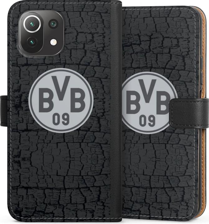 Produktbild DeinDesign Tasche für Xiaomi Mi 11 Lite Handy Flip Case Wallet Cover Handytasche Leder BVB Borussia Dortmund (Xiaomi Mi 11 Lite)