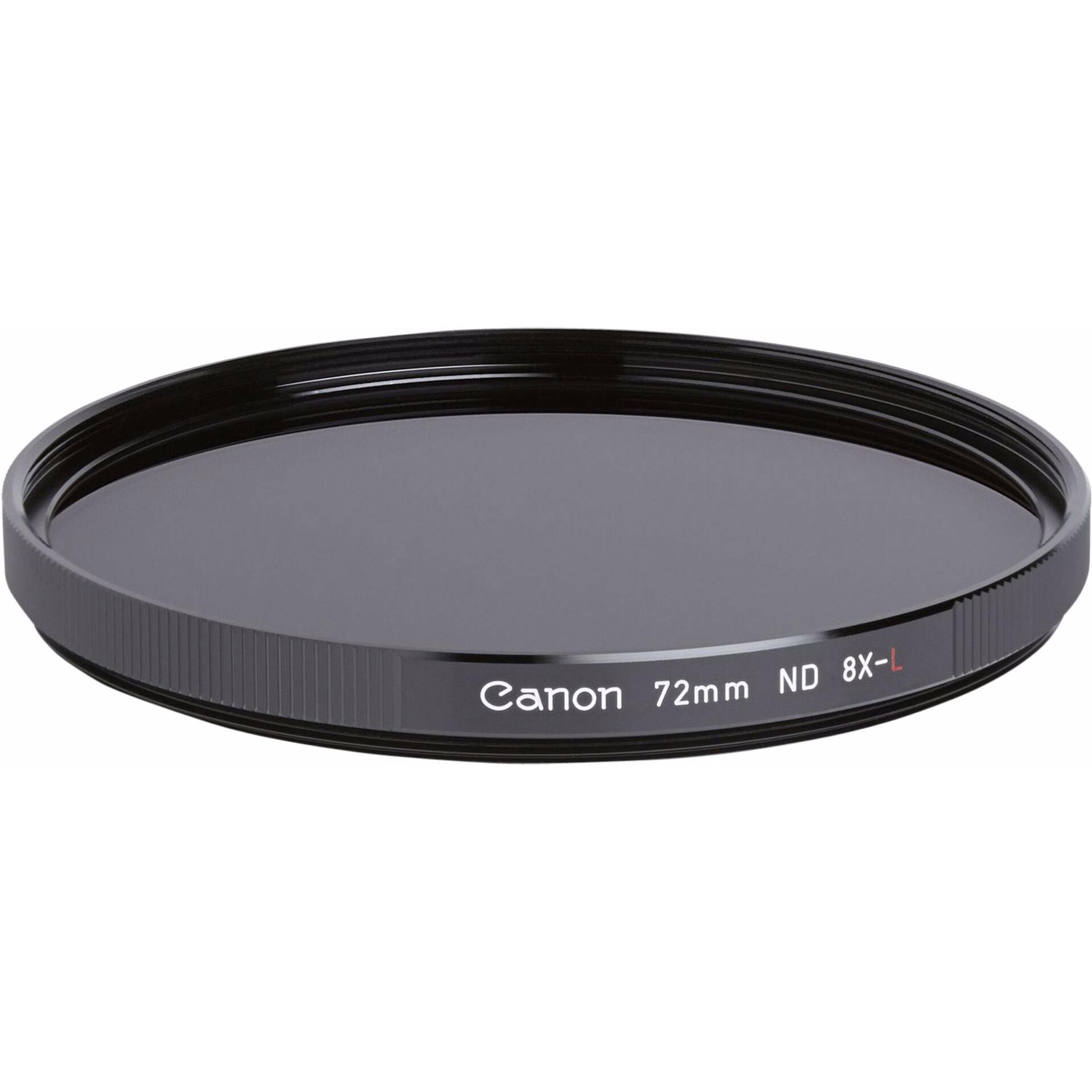 Canon ND 8-L Graufilter 72 (72 mm, ND- / Graufilter, 72 mm), Objektivfilter, Schwarz