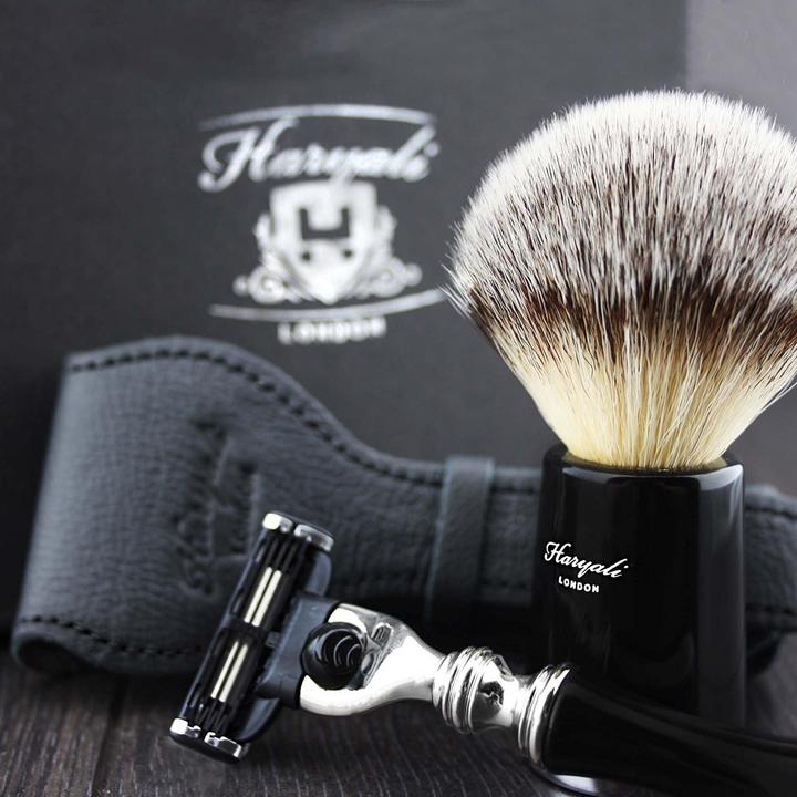 Actual product image ‎Haryali London Reise-Rasierset mit Rasiermesser & Pinsel