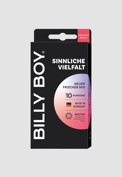 Produktbild Billyboy Billy Boy «Sinnliche Vielfalt» 10 gemischte Kondome im gefühlvollen Kondomsortiment (10 Stk.)
