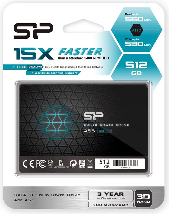 Immagine prodotto Silicon Power Ace A55 (512 GB, 2.5")