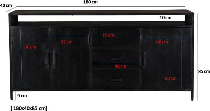 Image du produit Livingfurn Haley (180 x 40 x 85 cm)