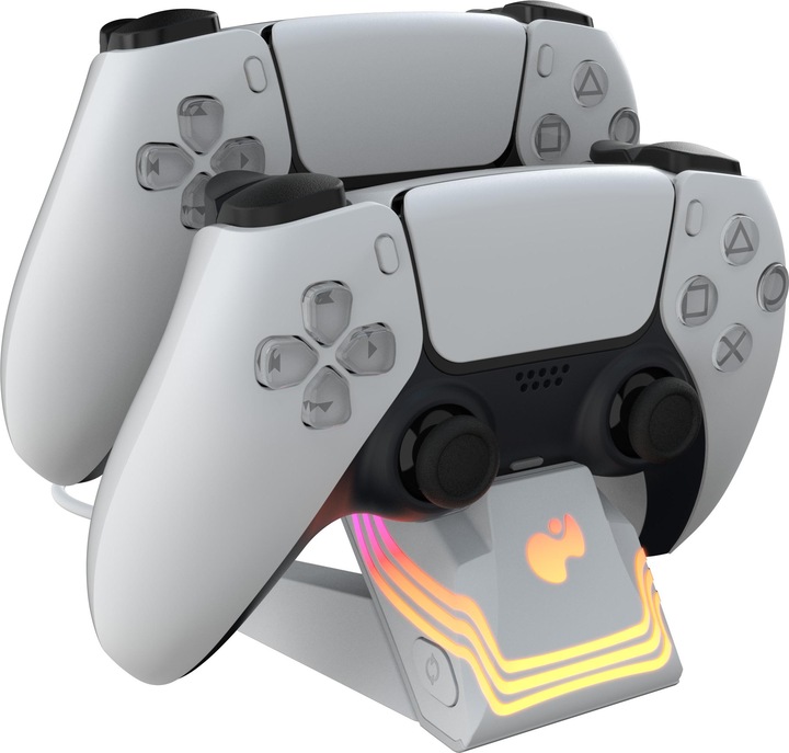Produktbild PDP Ladestation 2 Controller Afterglow Wave weiss PS5 (PS5)