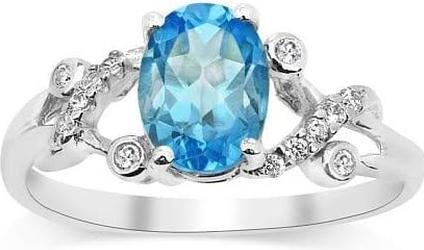 Silvego Silver decent ring with topaz Gio Caratti JJJBR24 - Circuit: 53 mm (53, 925 Silber)