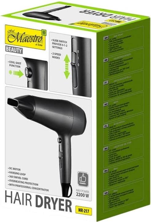 Produktbild Maestro Suszarka do włosów 2200W MR-217 (2200 W)