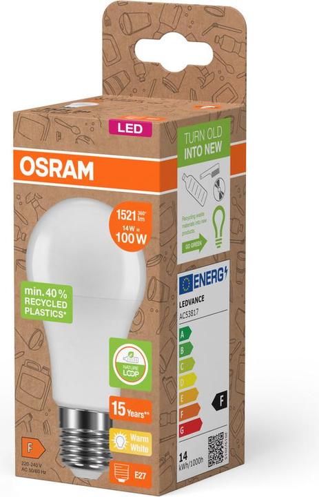 Produktbild Osram LED Pcr Lamps With Classic A (E27, 14 W, 1521 lm, 6 x, F)