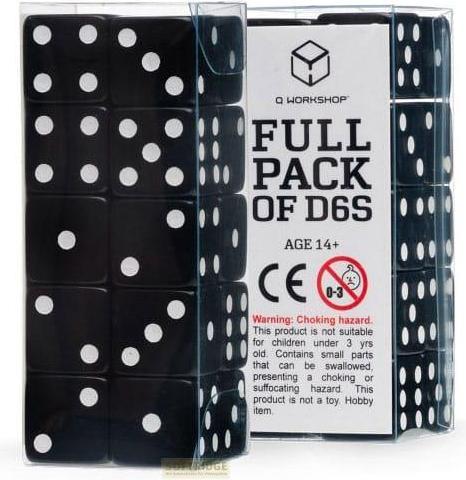 Produktbild Q Workshop Würfel Set Full Pack D6 Schwarz (20)