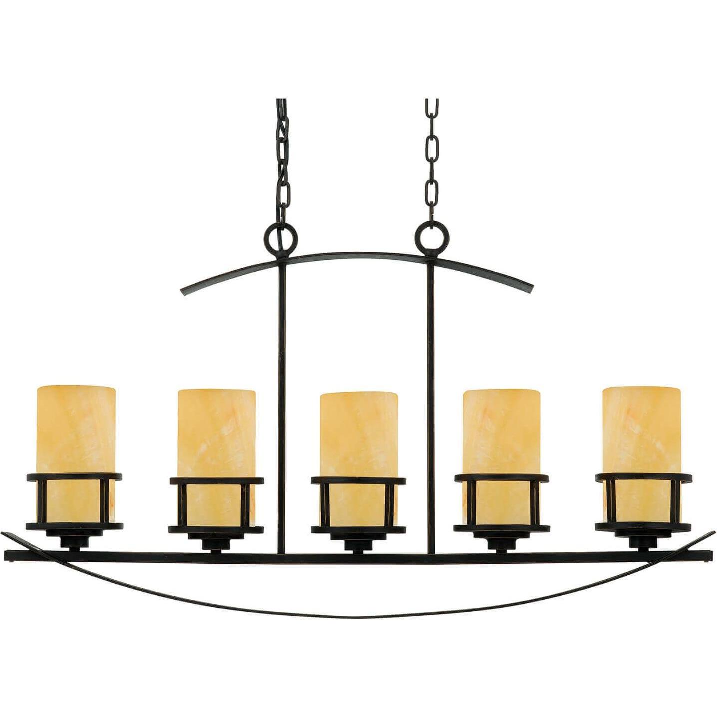 Elstead Lighting, Pendelleuchte, Kyle Hängeleuchte E27 5-fach Kaiserliche Bronze (E27)