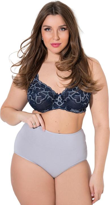 Produktbild Ulla Popken Maxislips, 3er-Pack, Herzen/einfarbig (54, 56, 3er Pack)