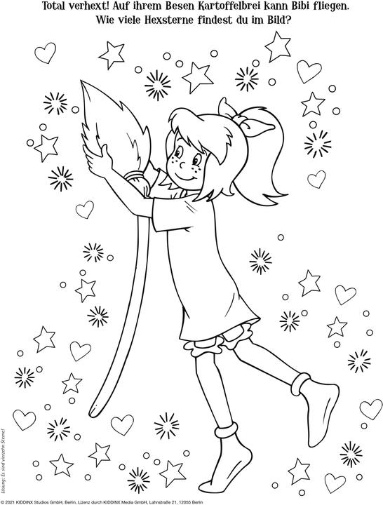 Actual product image Panini Bibi Blocksberg: My painting and puzzle fun