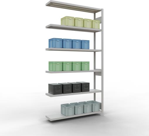 Actual product image Schulte Lagertechnik MULTIplus250 boltless add-on bay system with length bolts