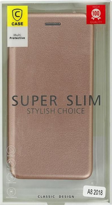 Actual product image OEM Samsung Flip Cover for A8 2018 rose gold (Samsung Galaxy A8 (2018))