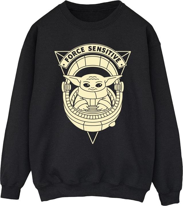 Actual product image Star Wars Mens The Mandalorian Grogu Force Sensitive Sweatshirt (XXL)