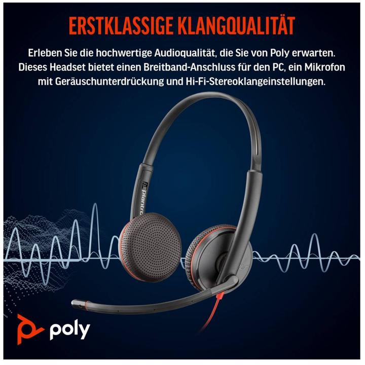 Immagine prodotto Poly BW 3225 USB-C HS +3,5MMP (Cablato, USB-C)