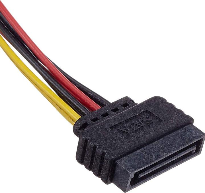 Actual product image Delock Y-cable Power SATA (30 cm, 15 pin S-ATA, 4 pin floppy, 4 pin Molex)
