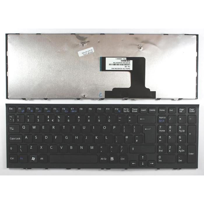Sony Keyboard (ENGLISH), Notebook Ersatzteile, Schwarz