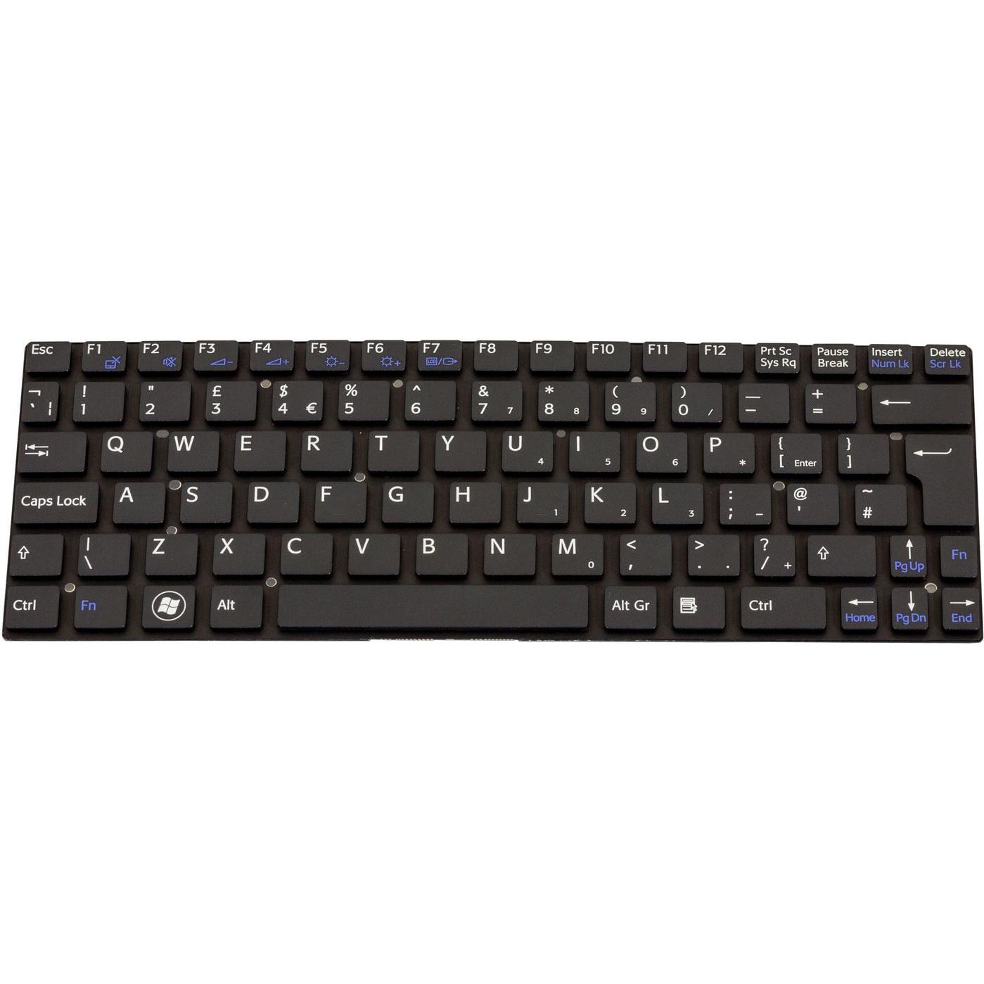 Sony Keyboard (ENGLISH), Notebook Ersatzteile, Schwarz