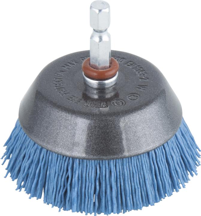 Produktbild wolfcraft 1 Nylondraht-Topfbürste soft ø65mm (120)