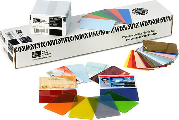 Actual product image Zebra PVC Card, 30mil business card 500 piece(s)