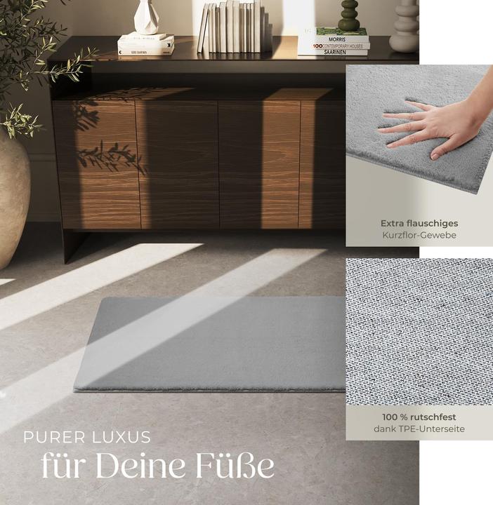 Immagine prodotto tectake Tappeto a pelo corto Soft Zone (60 x 110 cm)