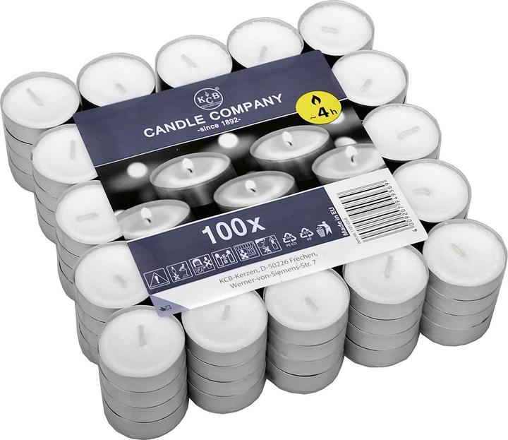 Tealight ø4cm bianco 100 pezzi (100 pz.)