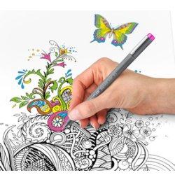 Actual product image Staedtler pigment liner 308 Fineliner (Yellow, Orange, Red, Fuchsia, Violet, Blue, Light blue, Light green, Green, Light brown, Brown, Grey, 12 x)
