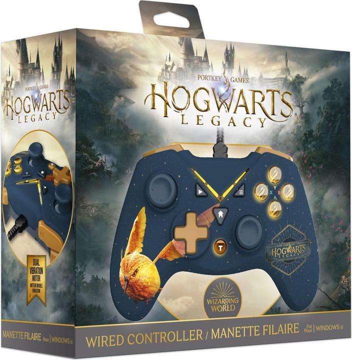 Actual product image Trade Invaders Harry Potter - Wired Controller for Xbox One/ PC with 3M Câble - Golden Vivet (Xbox Series X)