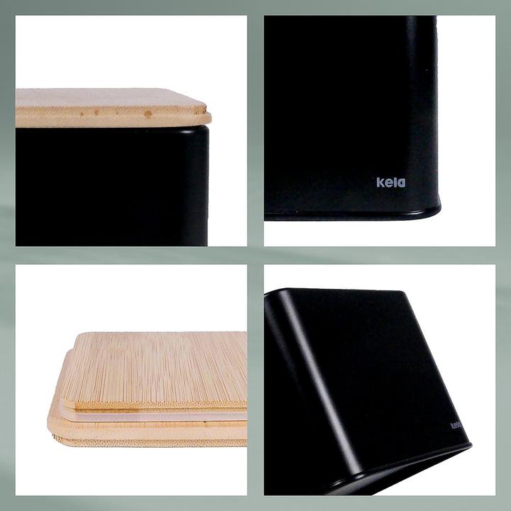 Actual product image Kela Storage jar Kiril black (0.80 l)