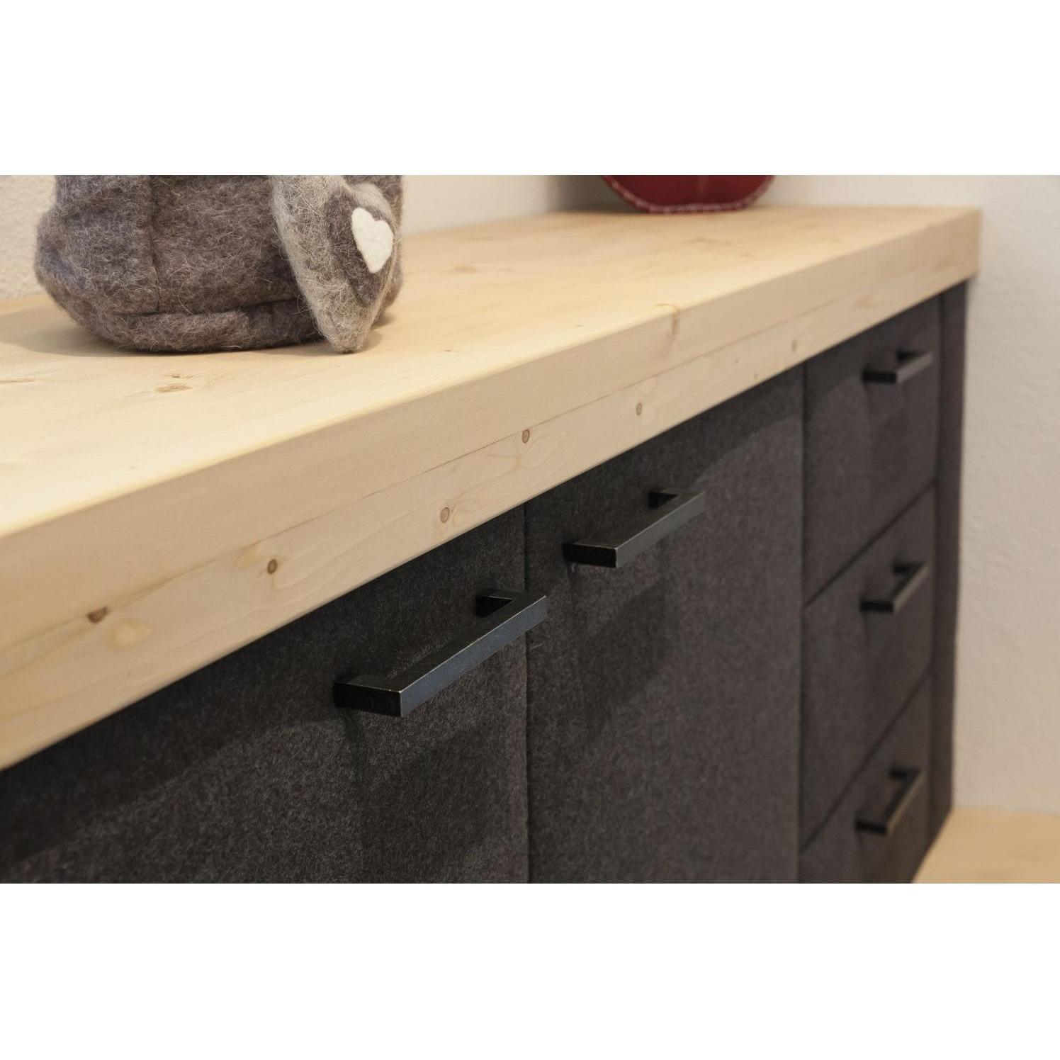 Thumbnail - Halcö, Möbelgriff, Möbelgriff Schubladengriff Ischgl LA 320mm, Breite 332mm, Eisen schwarz