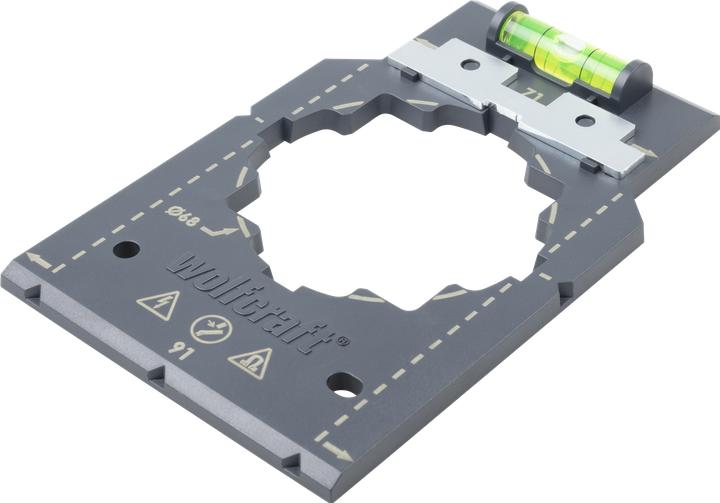 Produktbild wolfcraft 1 Markier- und Ausrichtschablone für HWD (9 cm)