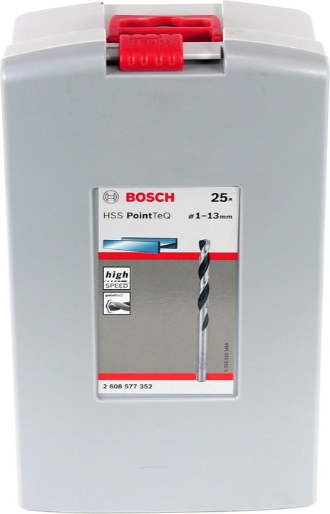Image du produit Bosch Professional Zubehör Jeu de forets hélicoïdaux HSS PointTeQ, 25 pièces, ProBox, 1-13 mm (1 mm, 1,5 mm, 2 mm, 2,5 mm, 3 mm, 3,5 mm, 4 mm, 4,5 mm, 5 mm, 5,5 mm, 6 mm, 6,5 mm, 7 mm, 7,5 mm, 8 mm, 8,5 mm, 9 mm, 9,5 mm, 10 mm, 10,5 mm, 11 mm, 11,5 mm, 12 mm, 12,5 mm, 13 mm)