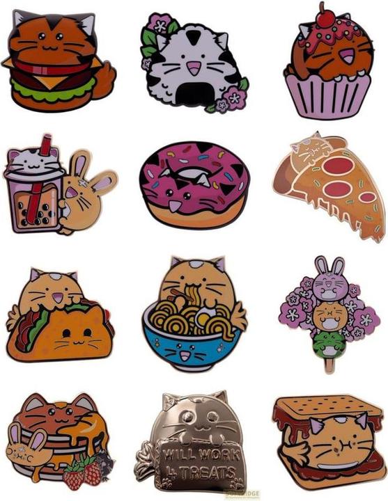 Fanattik Fuzzballs Ansteck-Pins Mystery Pin Badge Display (12)