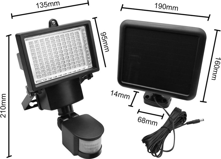 Actual product image Maclean MCE442 Solar lamp (360 lm, IP44)