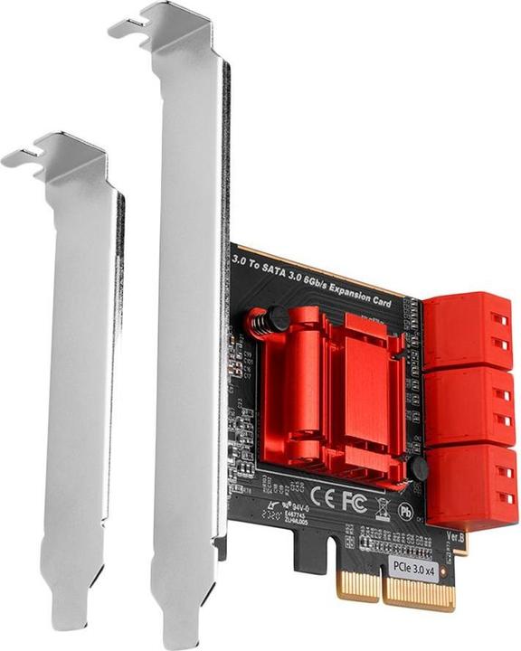 Produktbild Axagon PCES-SA6 interface cards/adapter Internal SATA