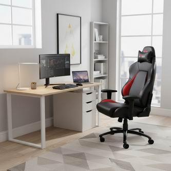 Image du produit RED Chaise de jeu Fighter C2 Gaming Chair, Black