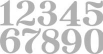 Actual product image Rayher Punching stencil set Big Numbers