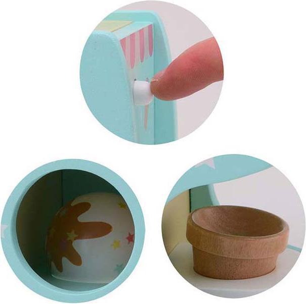 Immagine prodotto Joeco Gelatiera in legno Joueco con palette per gelato, 6 pezzi.