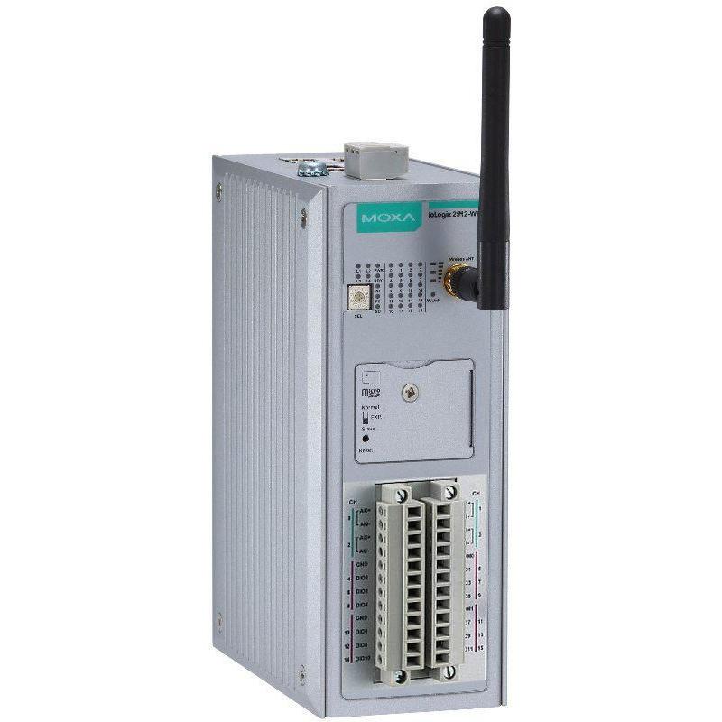 Moxa Smart Remote I/O With Click&Go ioLogik 2542-WL1-US-T, Netzwerkadapter