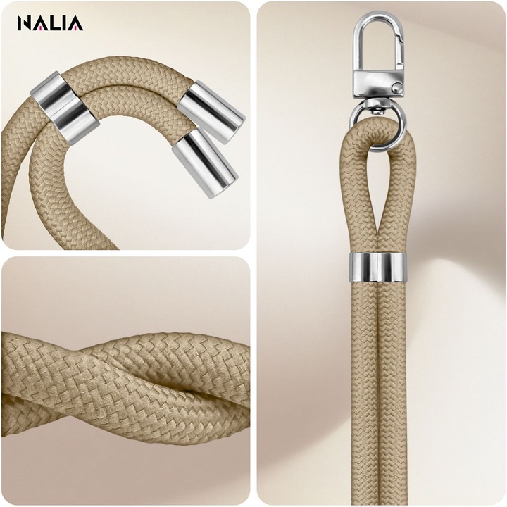 Produktbild Nalia HoldMe Lanyard Handykette – Universal Trageband für Smartphones - Verstellbar, Soft & Elastisch