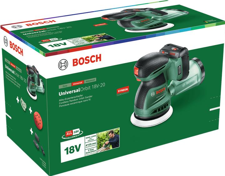 Actual product image Bosch Home & Garden Bosch Exzenterschleife UniversalOrbit 18V-20 solo (Eccentric grinder, 35 W)