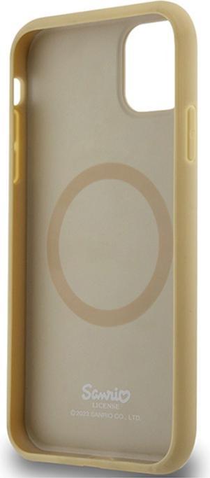 Actual product image Hello Kitty HKHMN61PGHCKD iPhone 11 / Xr 6.1" złoty/gold hardcase Leather Kitty Head MagSafe (Apple iPhone 11)