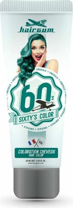Hairgum SIXTY'S COLOR hair color #emerald 60 ml (Emerald)