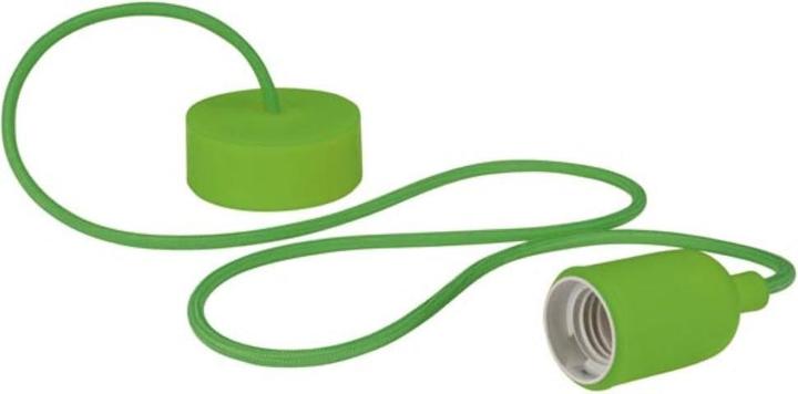 Image du produit Vellight Lampe Suspendue Design Avec Câble Textile - Vert (E27)