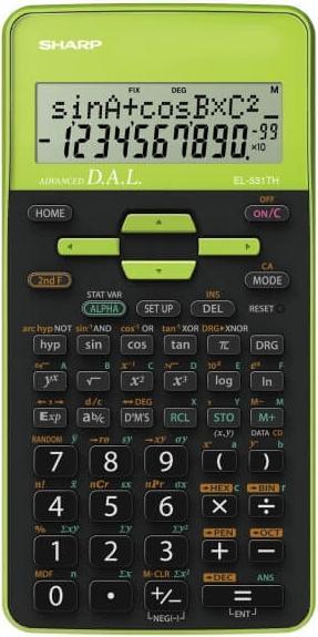 Image du produit Sharp EL-531TH Calculator Green Blister (SH-EL531THBGR) (Piles)