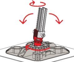 Image du produit Fischer Pied pour toit plat FFRB standard (Échafaudages, 34 cm)