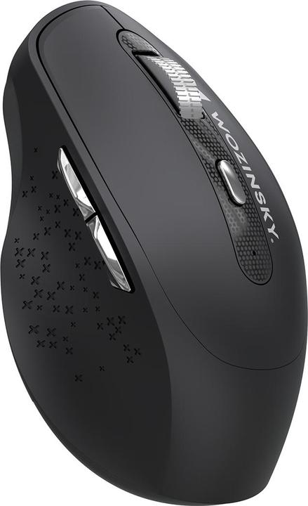 Wozinsky WMGK-1134 Ergonomische kabellose Maus – Schwarz (Cablato, Senza fili)