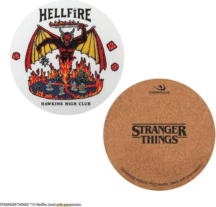 Productafbeelding Cinereplicas Stranger Things: Hellfire Club onderzetters (4 stuks (4 x)