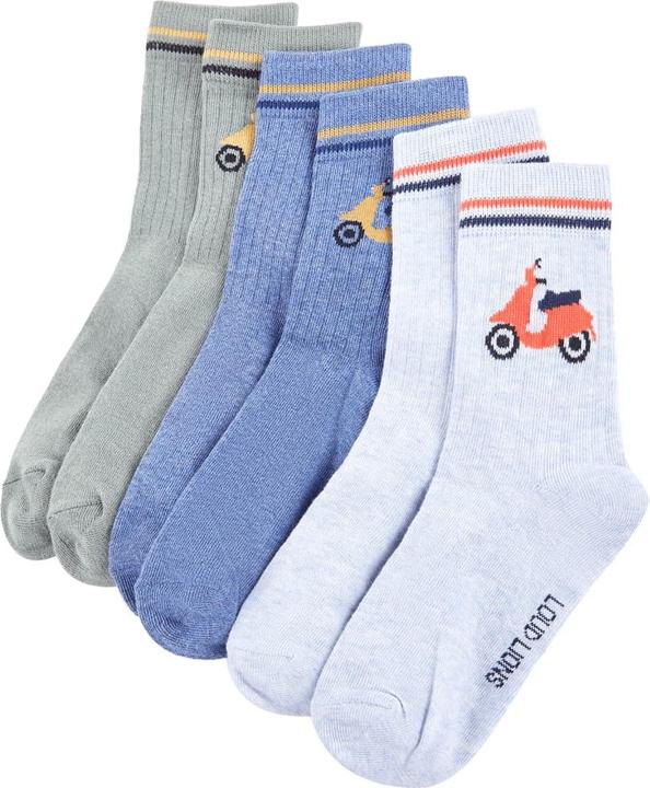 Blue melange, Khaki, Light blue melange