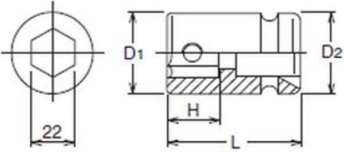 Image du produit Koken Porte-embouts 3/4" 22 mm
